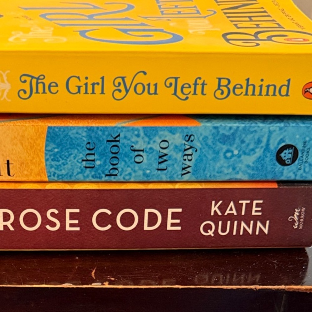 Set of Three Books by Jojo Moyes, Jodi Picoult, and Kate Quinn